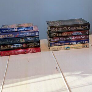 New Lot of 10 Elizabeth Peters Amelia Peabody Mystery HC DJ 1st Editions + PB